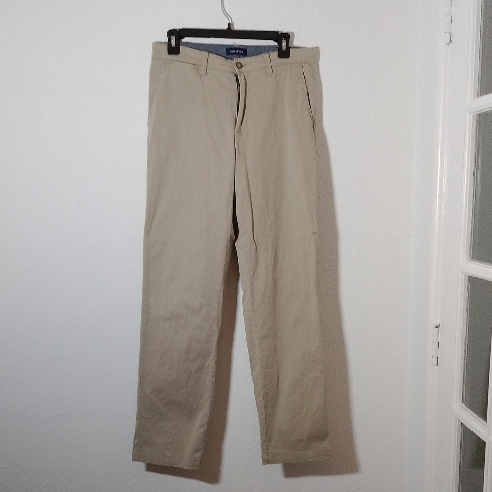 Nautica Men's Khaki Chino Pants Size 30W / 32L